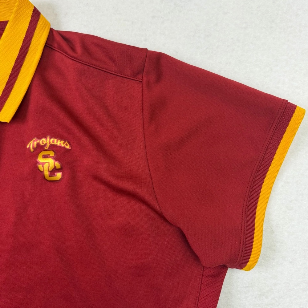 Nike USC Southern California Trojans Men's Polo Shirt Size XXL Golf Dri-Fit - Picture 4 of 10